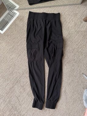 Balance Athletica Black Elastic Waist Cargo Pants